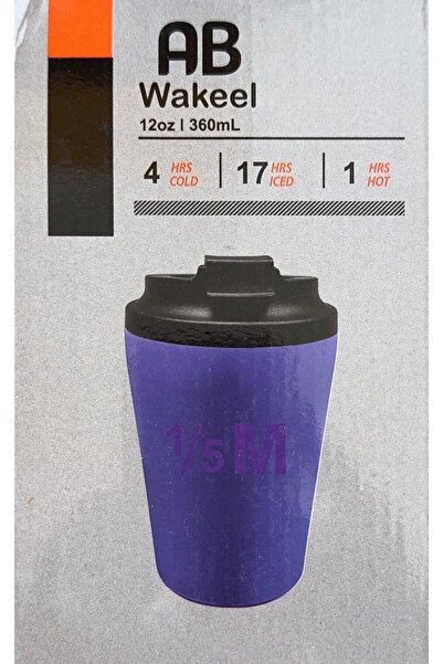 Generic Wakeel AB 1/5M Mug 360ml Thermal Travel Mug, Vacuum Insulated Reusable Coffee Cup with Lid,(Purple)