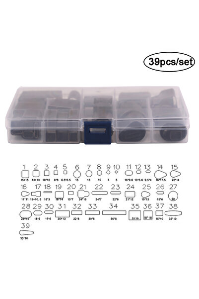Choice 39 قطعة من KRABALL 26/39/52 قطعة من أدوات ثقب الجلد المجوفة ذات الأشكا...