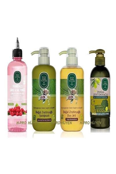 Eyüp Sabri Tuncer Natural Olive Oil Hair Care Series and Raspberry Tonic, Gluten-Free
