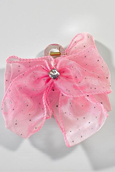 TAKIŞTIR Pink Color Ribbon Figured Peg Buckle