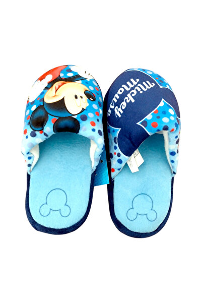 Mickey Mouse Boys' slippers, plush, multicolor, non-slip sole,