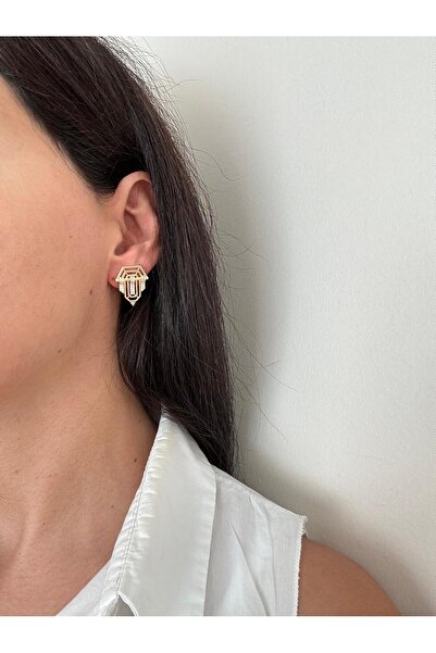 marsel aksesuar Xuping Serenay Gold Earrings with Stones