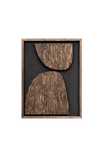 Icon Living لوحة فنية جدارية من الخشب الطبيعي بتصميم أنيق