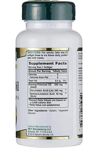 Nature's Bounty EVENING PRIMROSE OIL 500MG