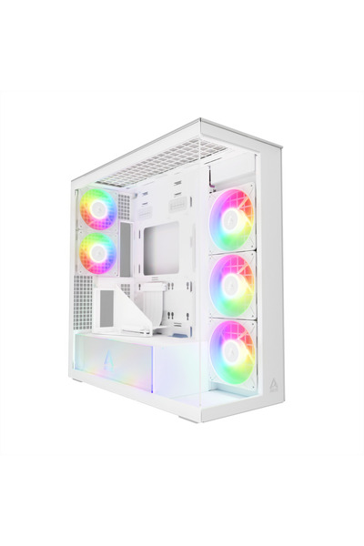 Arctic Skříň Xtender VG, MiddleTower, E-ATX, včetně rozšiřujícího panelu PCIe, bílá