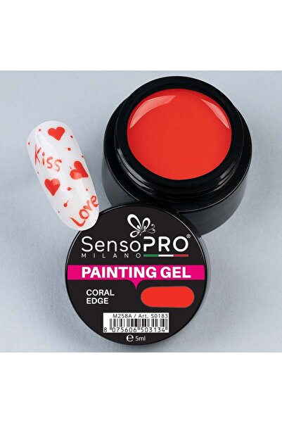 SensoPRO Milano Vopsea UV pentru unghii cu gel Coral Edge 5ml,