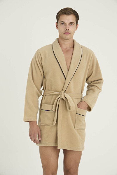 KLY Ανδρικό μονό ρόμπα-παντελόνι με λεπτομέρεια σε ρίγες και άνετο σχέδιο