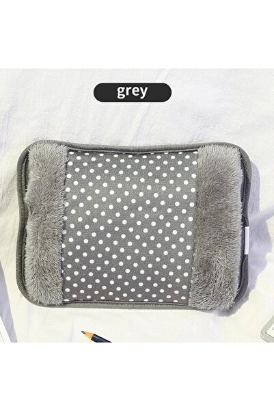 Choice حقيبة الماء الساخن الكهربائية القابلة لإعادة الشحن G530B باللون الرمادي من الاتحاد الأوروبي 220 فولت 500 واط، شتوية قابلة لإعادة الشحن، نمط منقط لتدفئة اليدين