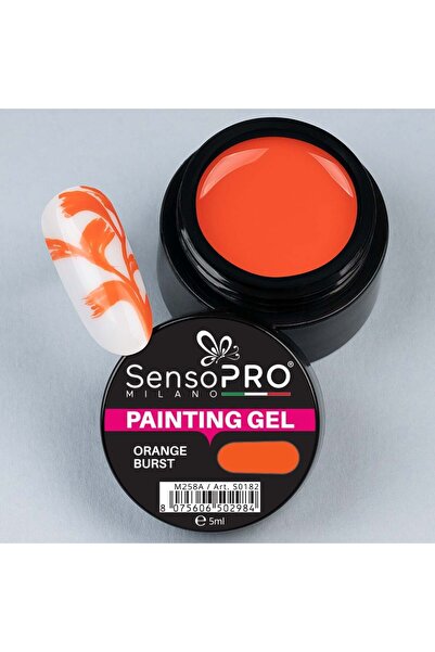 SensoPRO Milano Vopsea UV Gel Unghii Portocaliu 5ml,