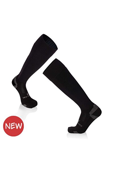 Try to Fly Κάλτσες Ποδοσφαίρου 3/4 Μακριές - Μαύρες