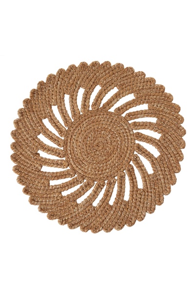 Mudo Home FLORA NATURAL AMERİKAN SERVİSİ YUVARLAK 35 CM