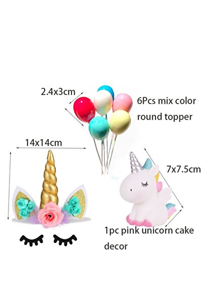 Choice B Unicorn Party Cake Topper Cloud Rainbow Cake Flags Decor Kids Birthday Party Cupcake Topper Unico.