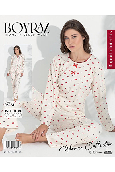 BOYRAZ 06024 Set de pijamale cu mâneci lungi pentru femei