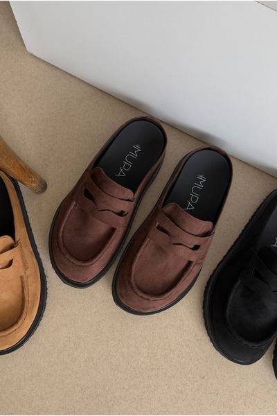 Mupa Shoes Γυναικείες Παντόφλες ACI BROWN SUEDE