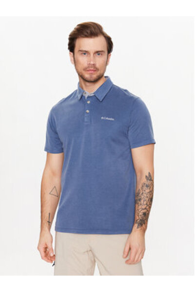 Columbia Ανδρικό πόλο μπλε COLUMBIA-1772721478 NELSON POINT POLO DARK MOUNTAIN