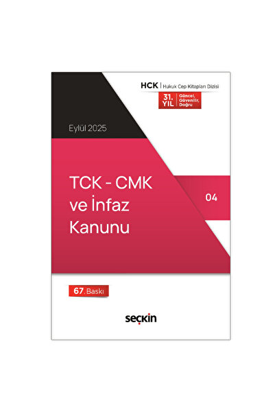 Savaş Yayınevi TCK CMK ve İnfaz Kanunu - Seçkin Yayınevi Kanun Metinleri Eylü...