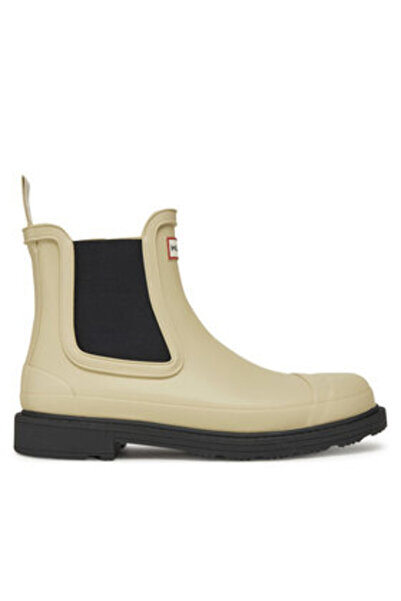 Hunter Γυναικείες Μπότες Wellington μπεζ HUNTER-WFS1018RMA GRAVEL/ΜΑΥΡΟ