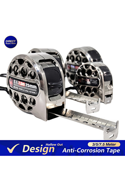 Choice4 شريط قياس مقاوم للماء بطول 5 أمتار × 19 ملم (3/5/7.5 متر) - مسطرة قاب...