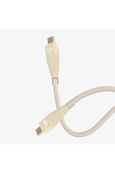 Linktech كابل بيانات K690 Safe بطول 1200 مم وقوة 100 واط من نوع Tip-C إلى Tip-C