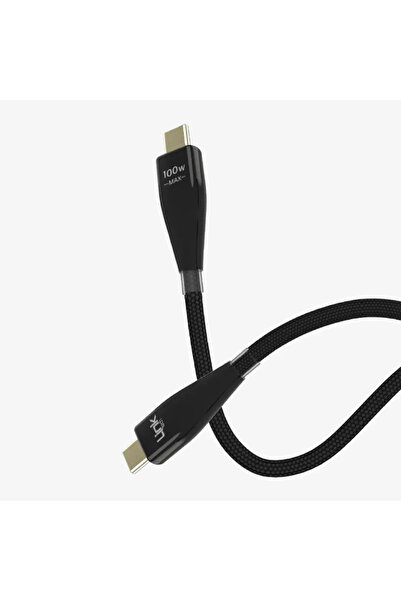 Linktech كابل بيانات K690 Safe بطول 1200 مم وقوة 100 واط من نوع Tip-C إلى Tip-C