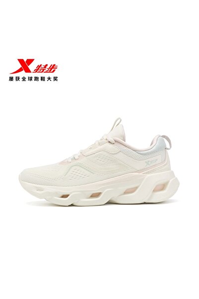 Xtep Femei Canvas White/Pure Pink Running Shoes 6912670646119