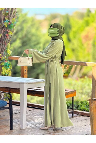 Nissra Ankanoor Anvelop Kolluklu Örme Ferace&Elbise Anka255103