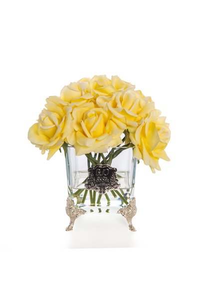 BUON ODORE Pirinç Ayak Cam Silver Gül Sarı Majesty Luxury Home Perfume