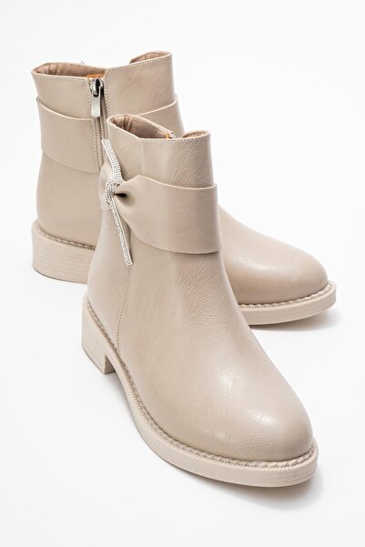 CCWAY AYAKKABI Μπότες με πέτρινη πόρπη με κορδέλα στο πλάι TEN SKIN