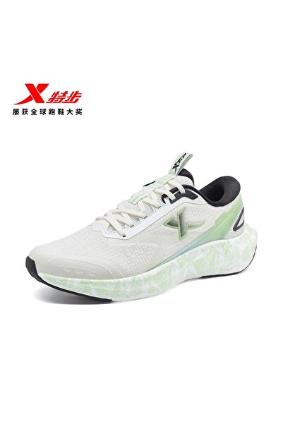 Xtep Barbati Canvas White/Bud Green Running Shoes 6912670637957