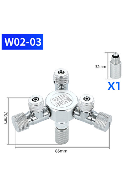 Choice موزع غاز ثاني أكسيد الكربون متعدد القنوات لحوض السمك ZRDR W02-03، منظم...
