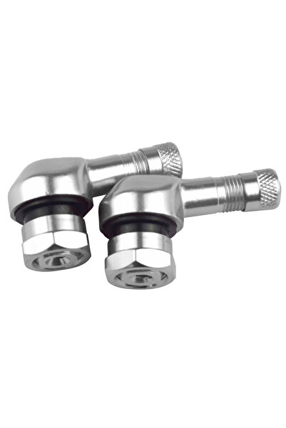 Choice Silver 1 Pair Universal Motorcycle Wheel Tire Valves Stem Cap Air Tire...