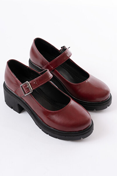 Madam Tarz Elowen Thick Heel Belted Loafer