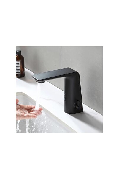 Trendy's Baterie lavoar senzor ,smart cu mixer, DC6V negru mat