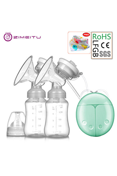 Choice مضخة الثدي الكهربائية المزدوجة ZIMEITU ذات الحلمة القوية والشفط USB مع...