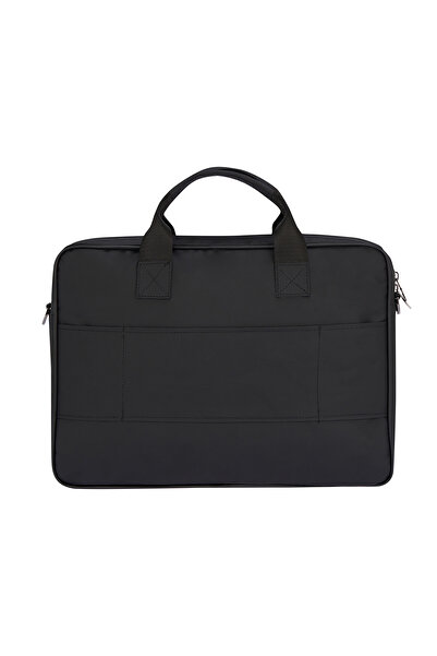 U.S. Polo Assn. US Polo Assn 25050 Раница за лаптоп с раменна лента Чанта за документи ЧЕРЕН