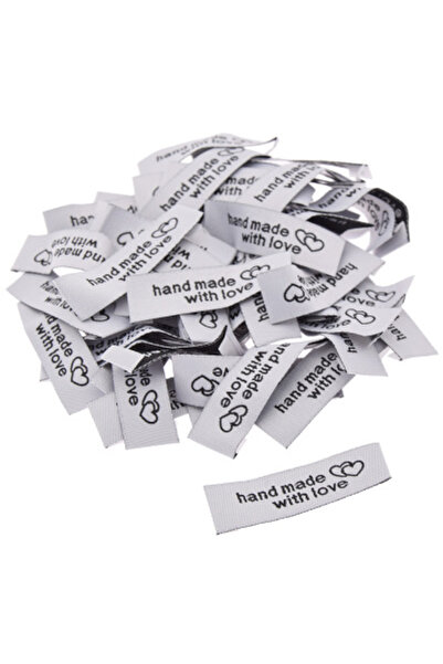 Choice WhiteZM00VHT006-02 50 قطعة/الحزمة مصنوعة يدويًا مع حروف حب ملصقات قماش...