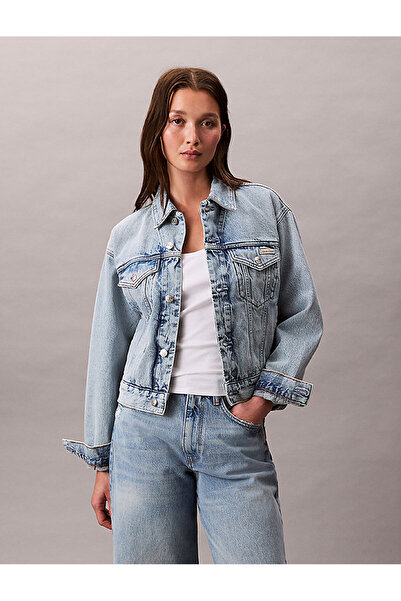 Calvin Klein Women's 90S Trucker Lafayette Denim Jacket