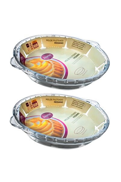 COK Set 2 tavi de copt sticla termorezistenta 25,5x22,5xh4,3cm,1200ml