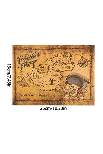 Choice خريطة كنز مغامرة القراصنة للأطفال، لوازم حفلات أعياد الميلاد، هدايا وأ...