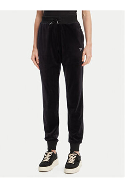 Guess Pantaloni de trening pentru femei negri V3BB27K0232