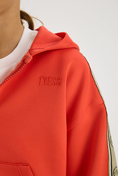 Tyess Girl Red Tracksuit Top