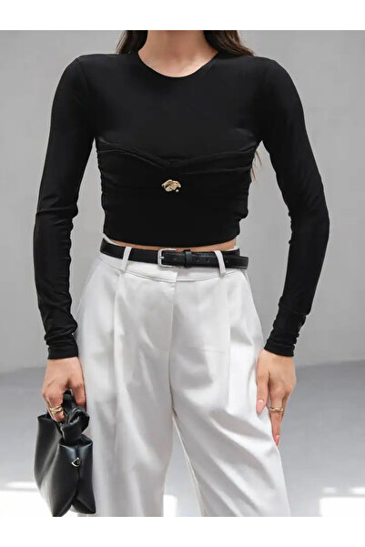 cemo BELI BUZGULU TOKALI KISA BLUZ