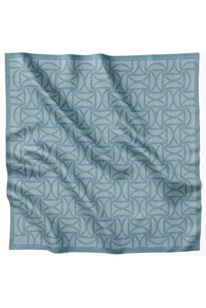 Belli Eșarfă din mătase pură Tivil 4221 - 82 Model abstract albastru