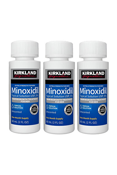 Kirkland Signature Solutie Kirkland Minoxidil 5%, tratament impotriva caderii parului, 3 luni