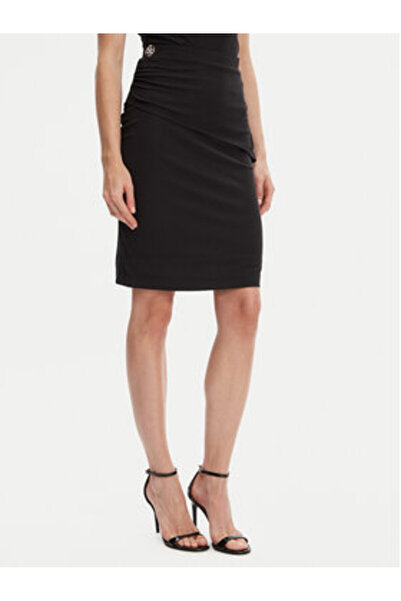 Guess Fustă mini pentru femei, neagră, W5YD64KAQL2