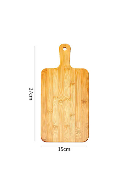 Choice لوح تقطيع من الخيزران مقاس S-27x15x1.4 سم مع مقبض لوح تقديم خشبي كبير ...
