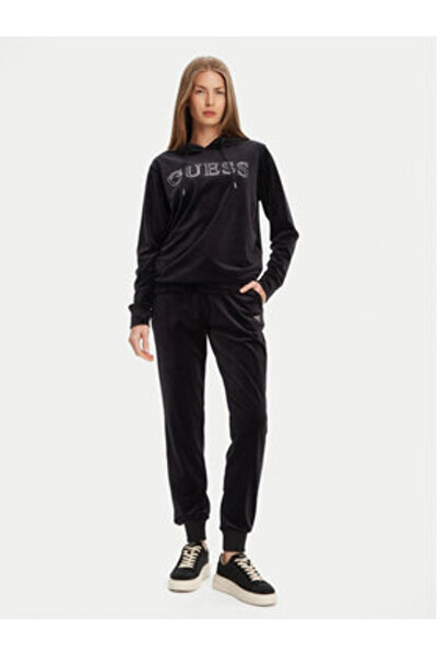 Guess Pantaloni de trening pentru femei negri V3BB27K0232