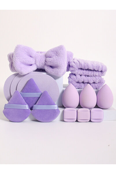 Choice PURPLE 15 件套 Cosmetic Puff Makeup Sponge Blender Beauty Egg Foundation...