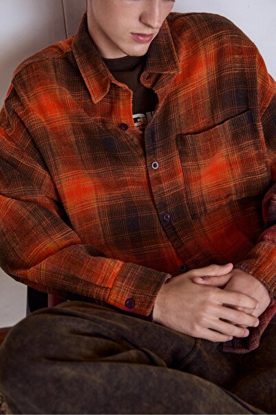 Pull & Bear Uzun Kollu Kareli Gömlek