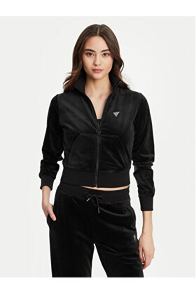 Guess Hanorac negru pentru femei V3BQ22K0232